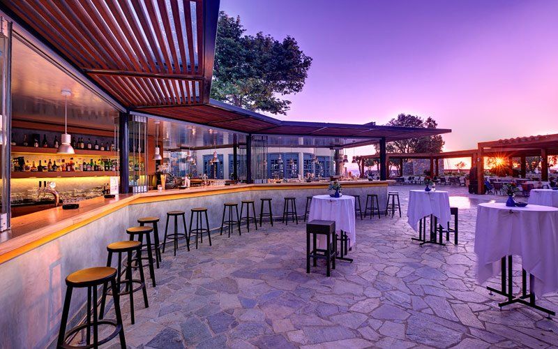 Bar bei Abendstimmung, Hotel & Village Resort Kalimera Kriti