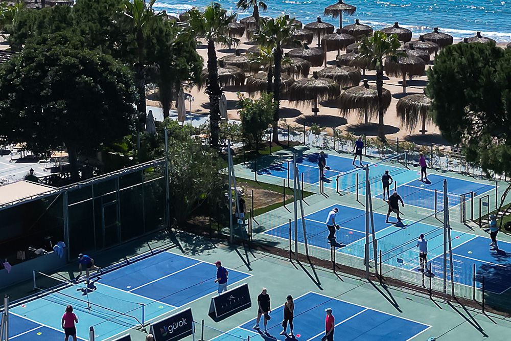 Pickleball am Strand